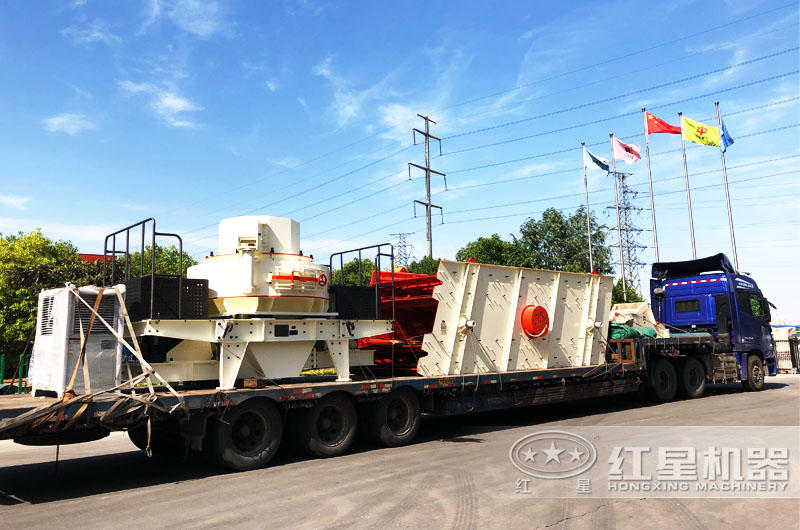 專車運(yùn)輸，提供全套大理石廢料制砂機(jī)設(shè)備